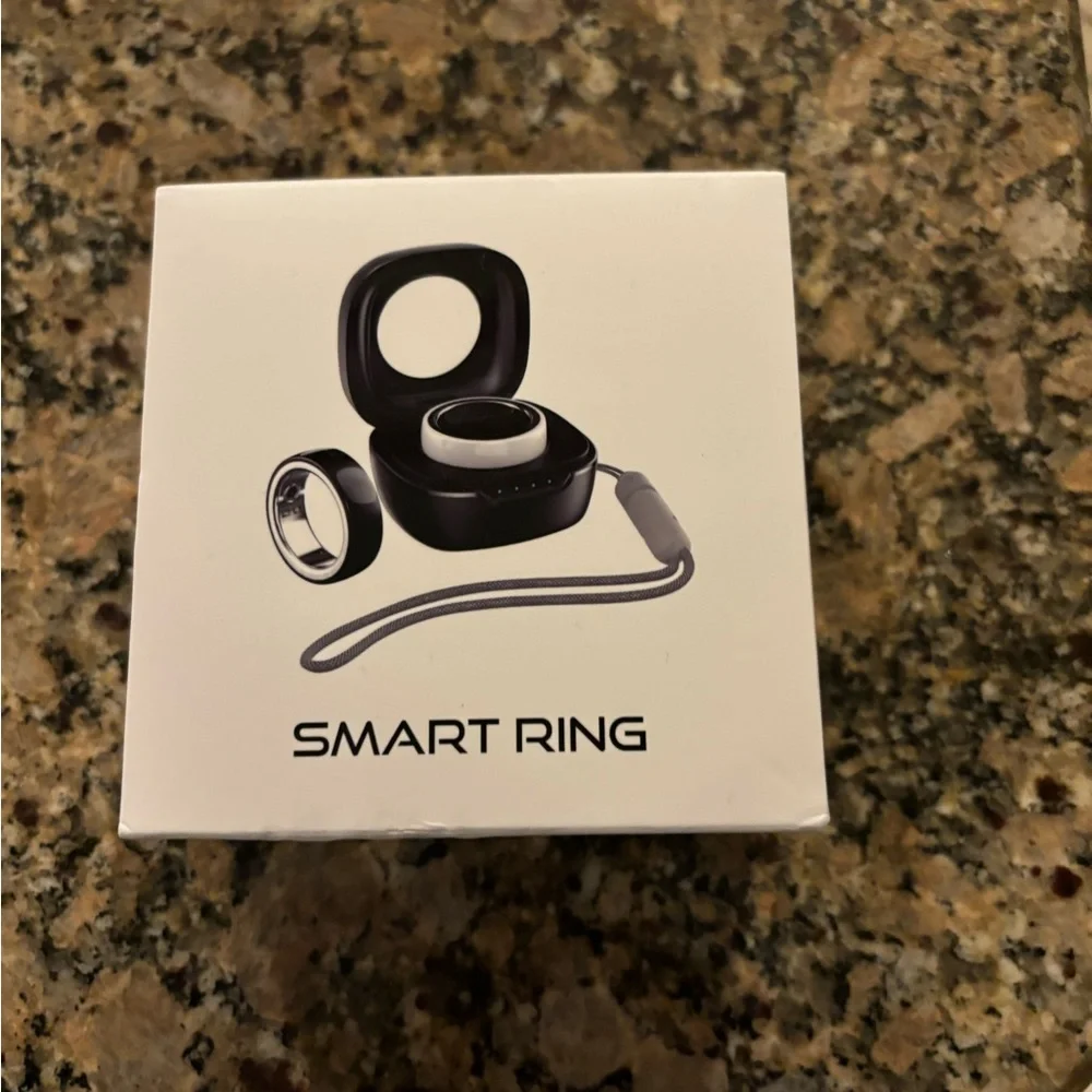 Smart Ring by Vitality Watch, Black, Size Small (48.1mm)